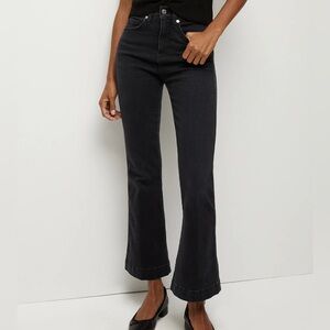 Veronica Beard Carson Kick-Flare Jean Onyx